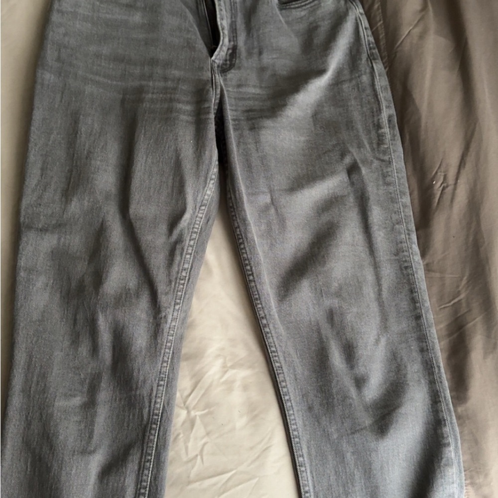 Abercrombie & Fitch Gray Straight Leg Jeans